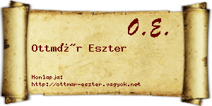 Ottmár Eszter névjegykártya