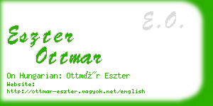 eszter ottmar business card